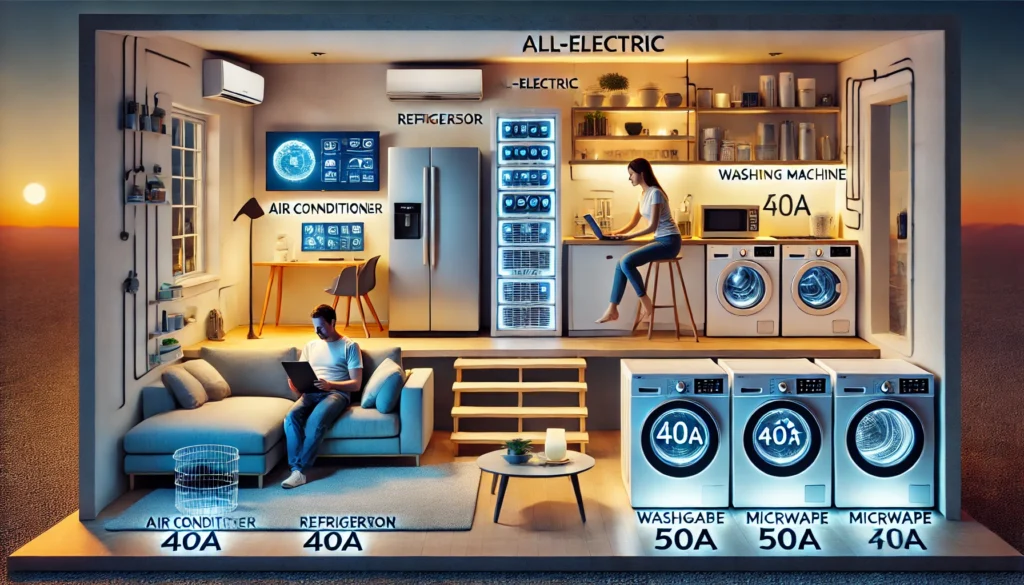 オール電化で二人暮らしの場合のアンペア